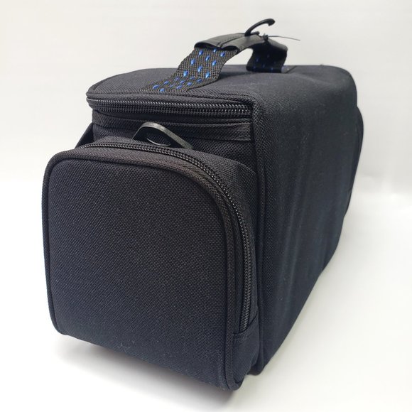 NEW Samsonite Camera Camcorder Bag 6 Pockets Dividers Shoulder Strap 809BK Black - Picture 5 of 16